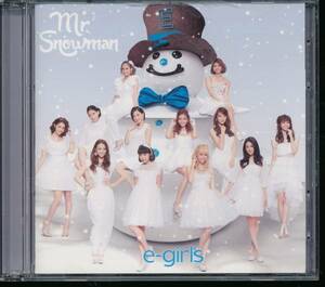 E-ガールズE-girls/Mr.Snowman★CD+DVD★(Dream/Happiness/FLOWER/EGD)西田静香・Ami中島麻未/土橋楓/長友さやか水野絵梨奈/藤井夏恋