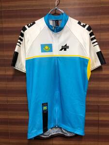 II213 アソス assos Kazakhstan Federation Jersey 半袖 サイクルジャージ 白青