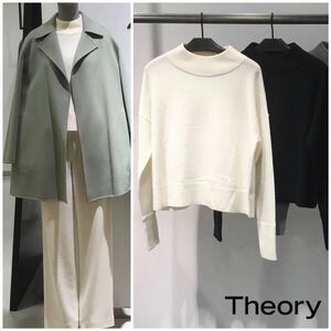 Theory 3万 ウール100% ニット プルオーバー S セオリー レディース トップス