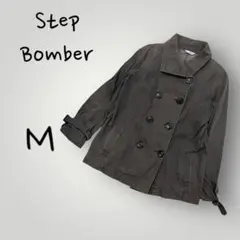 【Step Bomber】 ミディアム丈コート　裏地なし　春秋向け