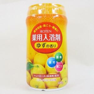 薬用入浴剤 日本製 露天/ROTEN ゆずの香り 680gｘ６個セット/卸/送料無料