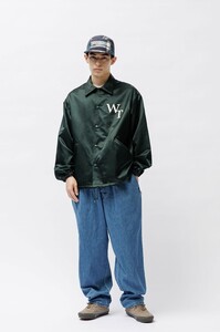 04(XL) 新品【WTAPS 24SS 241TQDT-JKM02 CHIEF JACKET CTRY SATIN ダブルタップス チーフ ジャケット WTロゴワッペン サテンジャケット】