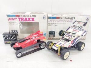 S/ TAIYO R/C MINI TRAXX ミニ トラックス / JET FIGHTERⅡ ジェットファイター 2台 まとめて 現状品 / NY-1834