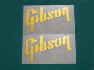 ◆◆ GIBSON リペア用ロゴデカール インレタタイプ 2枚セット ◆◆