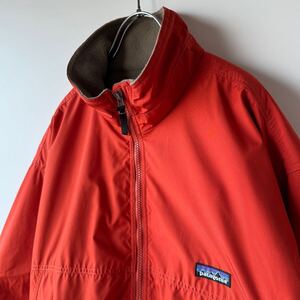 【1円スタート】Patagonia パタゴニア シェルドシンチラ ジャケット メンズ Mサイズ オレンジ ナイロン フリース ジャケット 