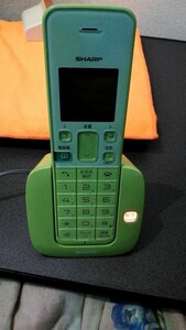 シャープ 子機 デジタルコードレス電話機 コンパクト留守電 留守ボタン搭載 型式JDーS07CLーG