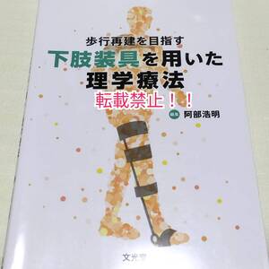 歩行再建を目指す 下肢装具を用いた理学療法☆初版 第1刷★阿部浩明★