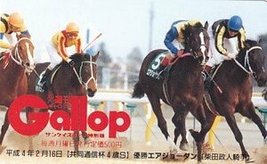 ●Gallop エアジョーダン 柴田政人騎手 共同通信杯4歳Sテレカ