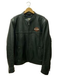 HARLEY DAVIDSON◆シングルライダースジャケット/XL/レザー/BLK/98112-07VA