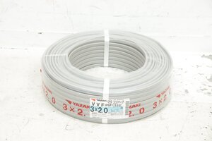 ■2024年3月■未使用■ YAZAKI ヤザキ VVFケーブル (PbF) 200マーク 3x2.0mm 100m 約16kg 黒赤緑 B