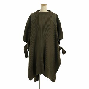 HYKE / ハイク | 2019AW | COMMAND SWEATER ニットポンチョ | カーキ | レディース