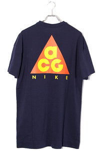 NIKE ACG ナイキ エーシージー SIZE:M Tee プリント 半袖Tシャツ Obsidian/Vivid Sulfur ネイビー AO4643-451 /◆ メンズ