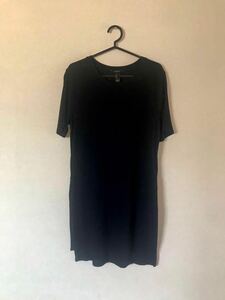 ☆FOREVER21☆フォーエバー21☆可愛いワンピース チュニック L ネイビー スリット レディース /ユニクロ GU H&M