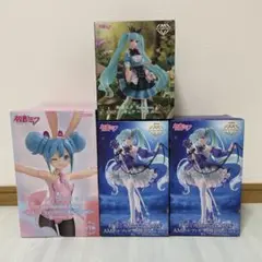 初音ミク　フィギュア　AMP バニー　4点まとめ売り