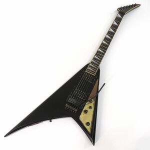 092s☆FERNANDES フェルナンデス JS-100 ブラック エレキギター ※中古