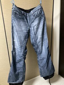 バートンBURTON GORE-TEX ゴアテックス DENIM バートン バートンスノーボード デニムパンツ PANTS プリント 