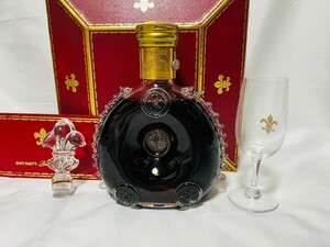 REMY MARTIN レミーマルタンルイ13世 旧タイプ　金キャップ　バカラ クリスタルボトル　替栓・冊子・化粧箱・グラス付！ブランデー　未開封