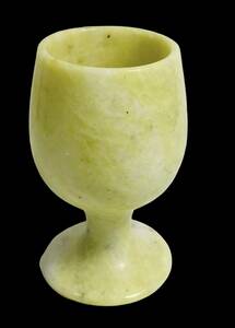【100%年代保証】紀元前100年頃 古代中国 天然翡翠 杯 手造り カップ ゴブレット 酒 Jade Jadite ヒスイ 出土品 発掘