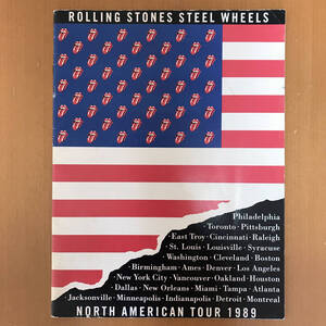 【貴重！！】ツアーパンフレット　ROLLING STONES『Steel Wheels』北米版【送料込み・即決】