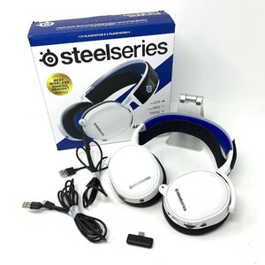 ◆ジャンク◆steelseries/ARCTIS ７P+ WIRELESS /White/02012