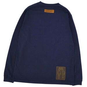 美品 ルイヴィトン LOUIS VUITTON 2020年 Tシャツ カットソー 長袖 インサイドアウト ロゴ コットン トップス メンズ M cf10dl-rm10f12056