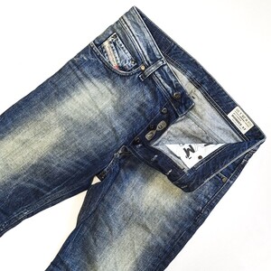 ディーゼル DIESEL ROMBEE-XT レギュラースリムキャロット デニム ジーンズ ジーパン Gパン SLIM ユーズド加工 メンズ denim