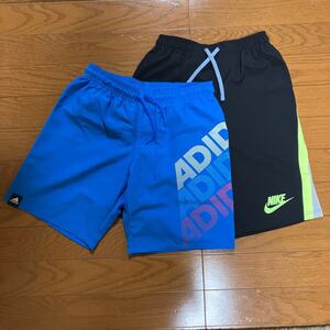 ナイキ アディダス 水着 2枚 セット　キッズ 150㎝ NIKE adidas スイミング スイムウエア 洗濯済み