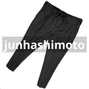 定価3万 junhashimoto WOOL EASY TUCK PANT 3 チャコール ウールイージータックパンツ ジュンハシモト wjk akm 1piu スラックス