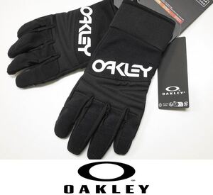 【新品】25 OAKLEY FACTORY PILOT CORE GLOVE - BLACK/WHITE LOGO - Mサイズ スノーボード グローブ パイプグローブ 正規品