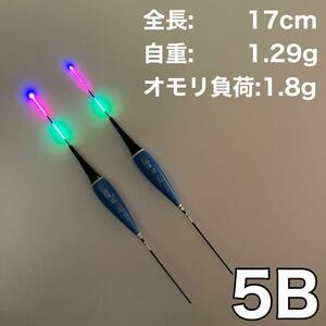 棒ウキ 5B 2本セット　電気ウキ　LED へら浮き ヘラウキ　グレ チヌ