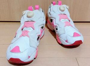 Instapump Fury インスタポンプフューリー YourReebok ユアーリーボック カスタム オーダーメイド 白 ホワイト ピンク ハイテクスニーカー