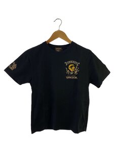 VANSON◆Tシャツ/S/コットン/BLK/無地