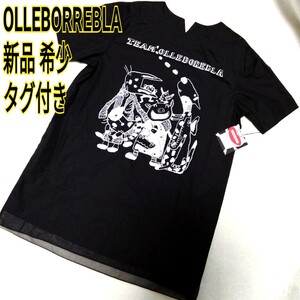 希少 新品 タグ付きOLLEBORREBLA トップス　チェニック 黒 アルベロベロ ぶたさん ブタさん トップス 半袖 ブラック アニマル 動物 黒