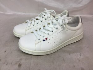 【美中古品】 le coq sportif ルコック スポルティフ LA ローラン SL レディース スニーカー QL1PJC19WS サイズ：24cm カラー：ホワイト