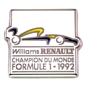 ピンバッジ・ルノーF1世界チャンピオン車レース優勝 RENAULT FRANCE◆フランス限定ピンズ◆レアなヴィンテージものピンバッチ