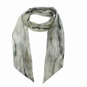 MASU エムエーエスユー 21AW FUR PRINT SILK SCARF スカーフ ホワイト