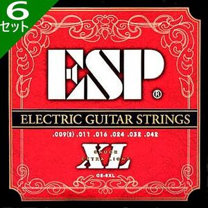 6セット ESP GS-6XL 009-042 イーエスピー エレキギター弦