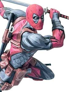  MARVEL Luminasta デッドプール フィギュア 　DEADPOOL SEGA マーベル　二次元　２D　リペイント　