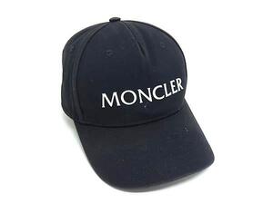 1円 MONCLER モンクレール コットン100％ ベースボールキャップ 帽子 レディース メンズ ダークネイビー系 FF7090