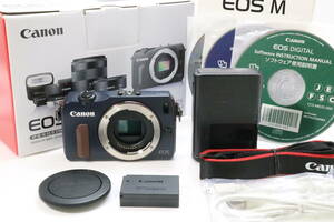 ■極上品■ Canon キヤノン EOS M ボディ ベイブルー ☆送料無料 ＃97683