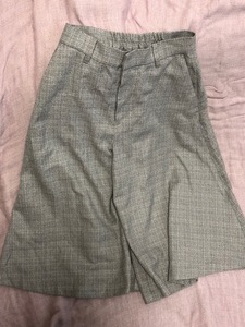 送料込USED*ROPE picnic*ガウチョパンツ*グレー*秋冬物*38*ロペピクニック*ボトムス