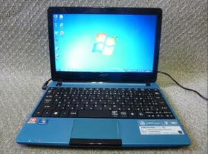 ★Win XP・7リカバリ OS選択可 11.5” Acer Aspire One 722-N52C/B ★ AMD C50 1.0GHz/2GB/320GB/無線/HD6250/Webカメラ/便利なソフト/1713