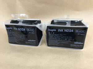 【未使用】デュプロ　INK　ND24　黒　600ml 2個セット