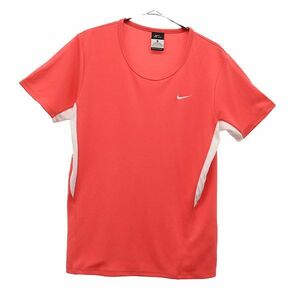 ナイキ 刺繍 トレーニング 半袖 Tシャツ XL ピンク NIKE スポーツ ウォームアップ レディース