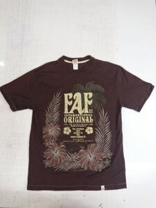 FEEL THE AIR OF FINE WAVE ORIGINAL　Tシャツ　Lサイズ　ブラウン系　状態良美品　