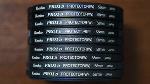 [58mm] Kenko PRO1D PROTECTOR(W) 保護フィルター 外観悪い 240円/枚
