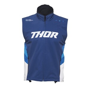 Sサイズ ウォームアップベスト THOR 22/23 ネイビー/ホワイト エンデューロ モトクロス 正規輸入品 WESTWOODMX