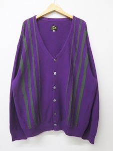 NEEDLES ニードルズ GL262 20SS V NECK CARDIGAN コットン混カーディガン