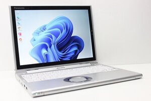 1円スタート ノートパソコン 2in1PC Windows11 WPS office搭載 Panasonic レッツノート CF-XZ6 SSD256GB メモリ8GB 第7世代 Core i5