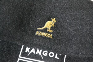 KANGOL カンゴール Wool 504 ウールハンチング ブラック黒 M